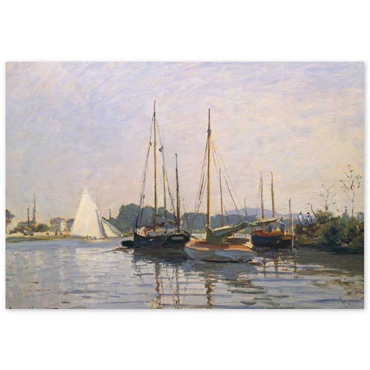 JUNIWORDS Poster, Claude Monet, Segelboote in Argenteuil, 85 x 60 cm, 85 x 60 cm