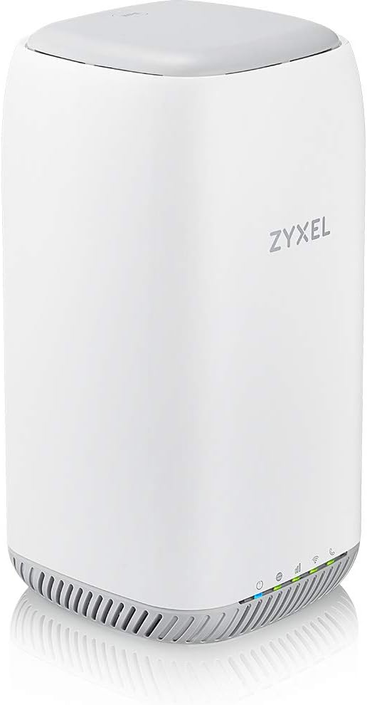 Zyxel 4G LTE-A Indoor WLAN-Router | Dual-Band WLAN-Sharing für 64 Geräte | Unterstützt VoIP/Volte |