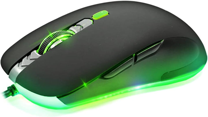 Acer, Gaming-Maus TWIST-GM1100, gummiertes ABS, 4 mehrfarbige LED-Effekte, 6 Tasten, 6400 DPI, 66 IP