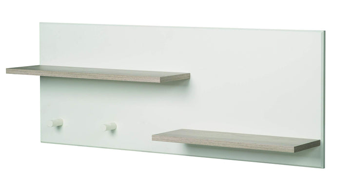 roba Wandregal Babyzimmer 'Felicia', über Wickelkommode Kinderzimmer, 2 Ablagen, 2 Haken, Wandregal