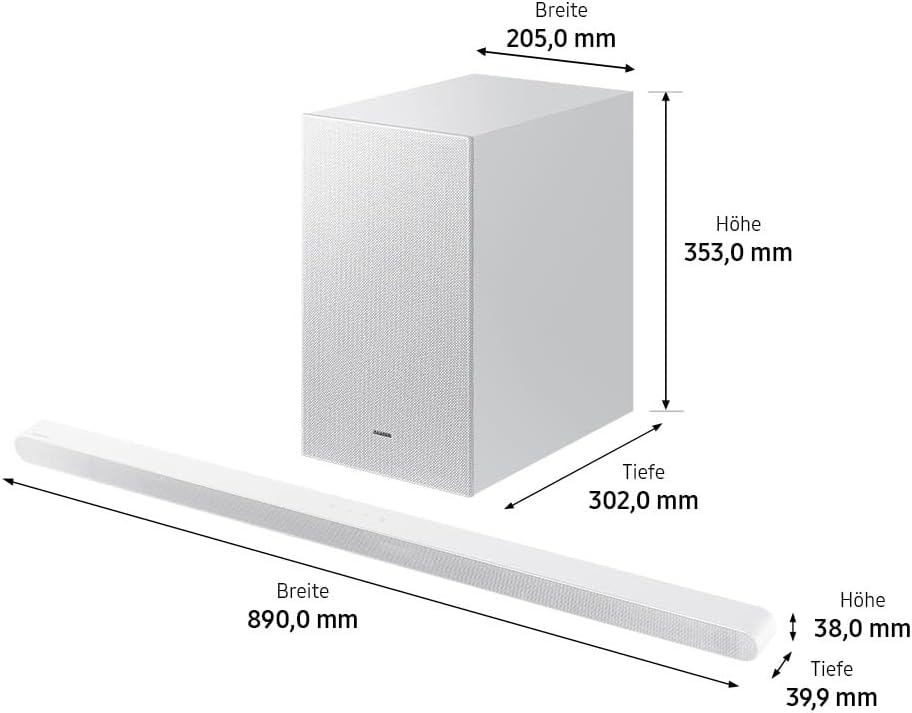 Samsung HW-S711GD 3.1-Kanal Ultra Slim Soundbar für TV-Geräte, Bluetooth-Lautsprecher mit ultraschla