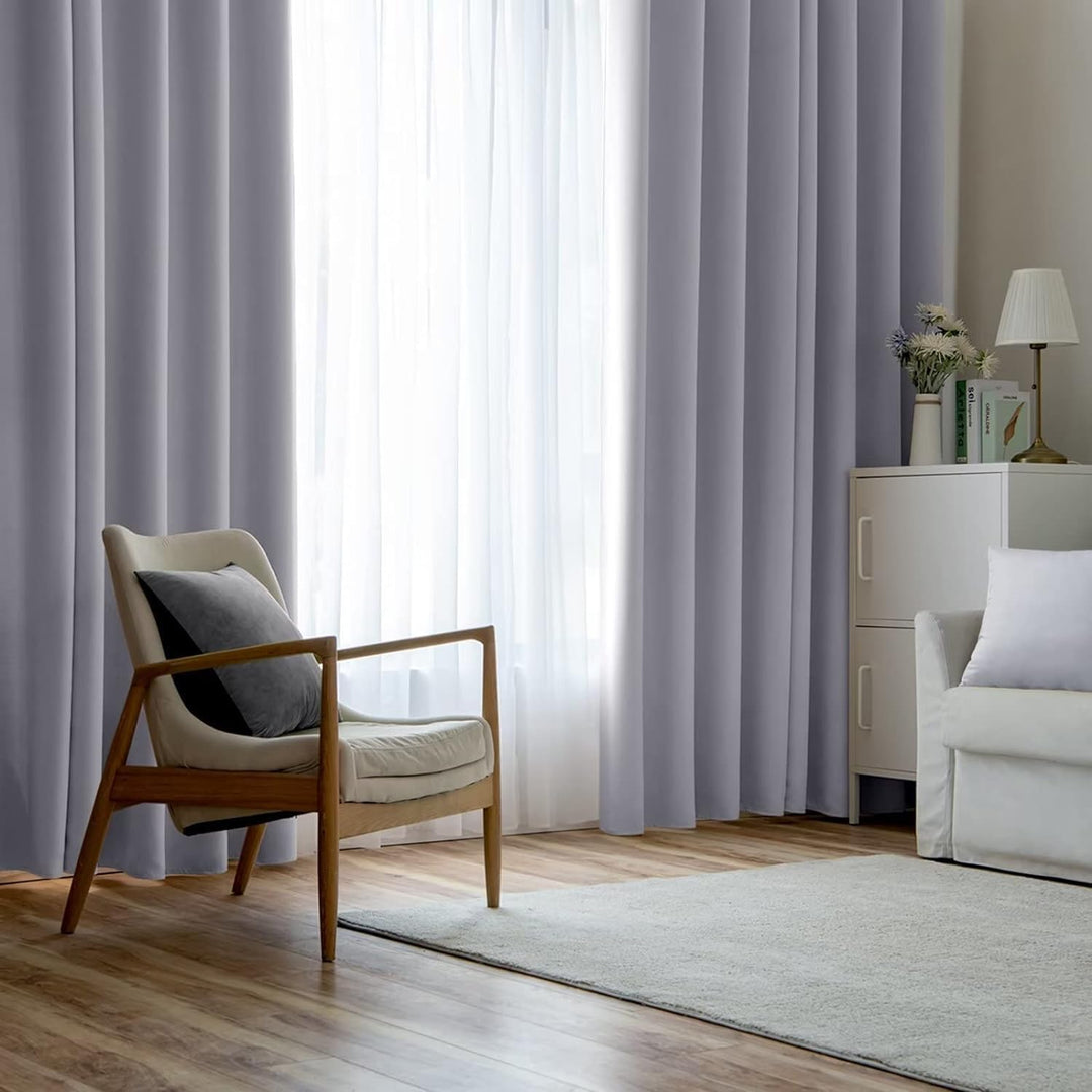 MIULEE Vorhang Kurz Fenster mit Ösen, Verdunkelungsvorhänge für Kleine Fenster, Vorhang Verdunkelung