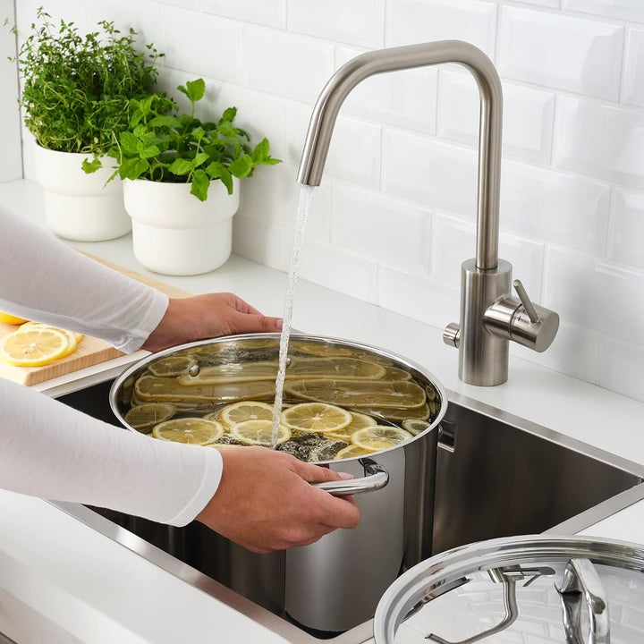 IKEA IKEA 365+ Topf mit Deckel, 15,0 l, Edelstahl