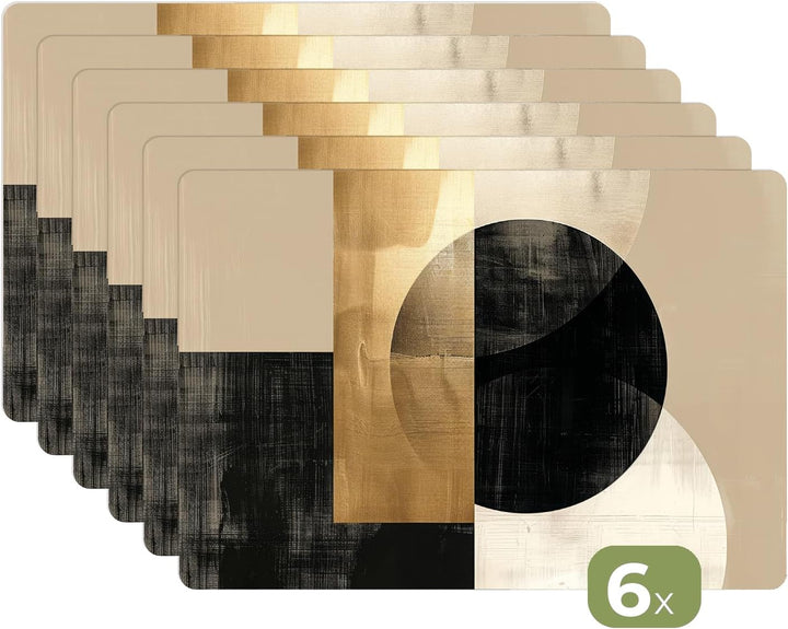 KitchenYeah© Platzsets Abwaschbar 6-Teilig 45x30 cm Tischsets Platzdeckchen Platzset Unterlage Tisch