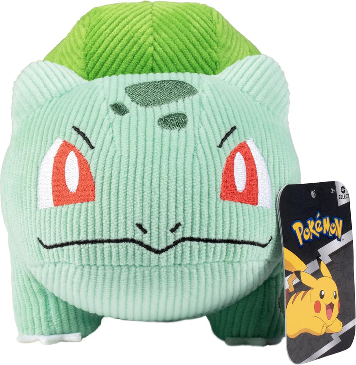 Pokémon Select PKW2993 - Bisasam Kord-Plüsch 20 cm, offizielles Plüsch Bisasam (Grün), Bisasam (Grün