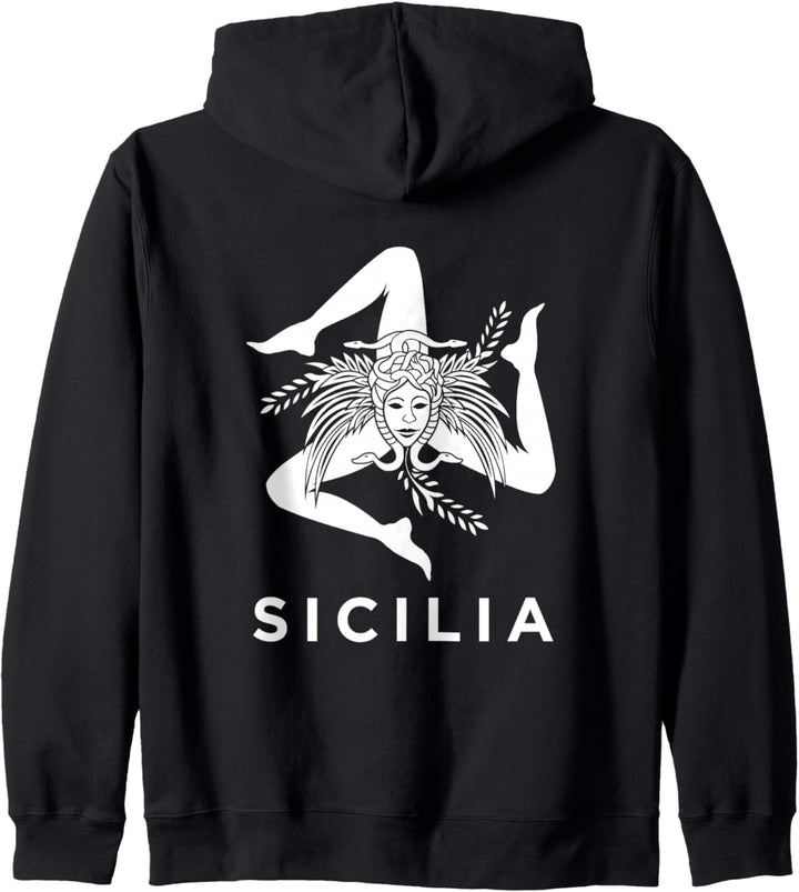 Sizilianischer - Sizilien - Sizilianische Flagge Trinacria Kapuzenjacke