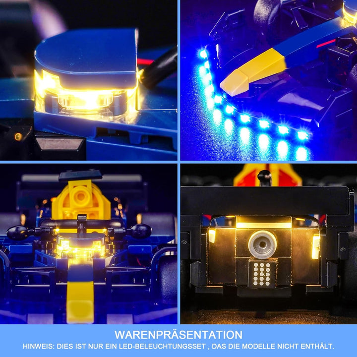 Licht Set Kompatibel mit Lego 77243 Oracle Red Bull Racing RB20 F1 Rennauto, Nur Lichter Set, Licht