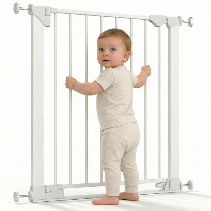 Safetots SafeStep Treppenschutzgitter ohne Bohren Weiss – Maximale Sicherheit für Babys & Haustiere