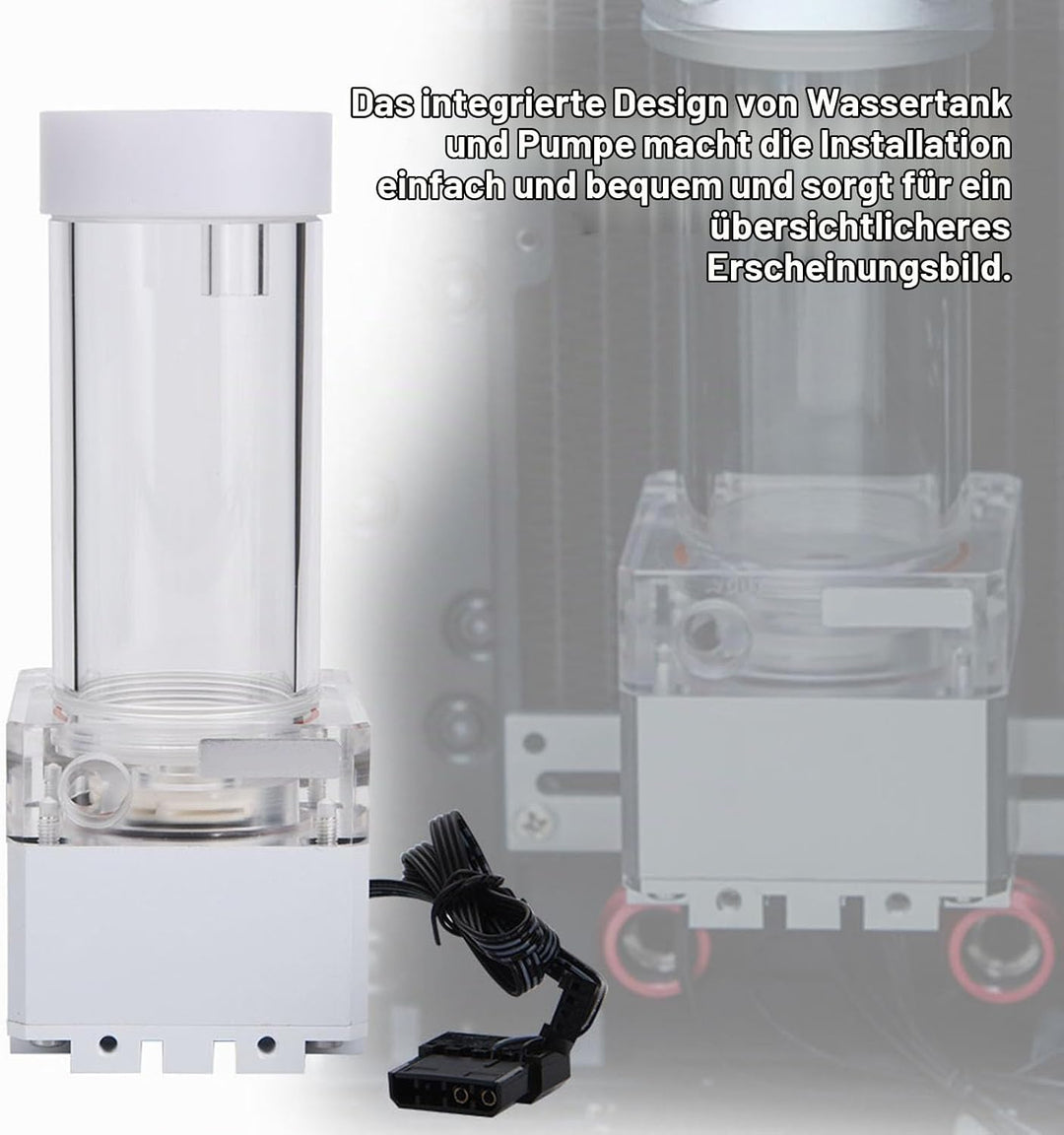 Lazmin 800L/H Computer CPU Wasserkühlung Wasserpumpe, 4 Meter Pumpenkopf Schnelle Wärmeableitung Com