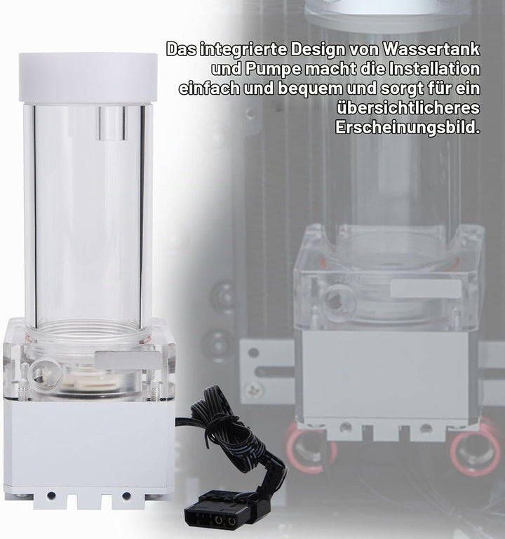 Lazmin 800L/H Computer CPU Wasserkühlung Wasserpumpe, 4 Meter Pumpenkopf Schnelle Wärmeableitung Com