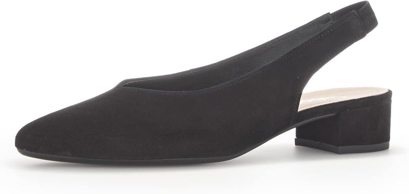 Gabor Damen Slingpumps, Frauen Absatzschuhe 35 EU Schwarz, 35 EU Schwarz