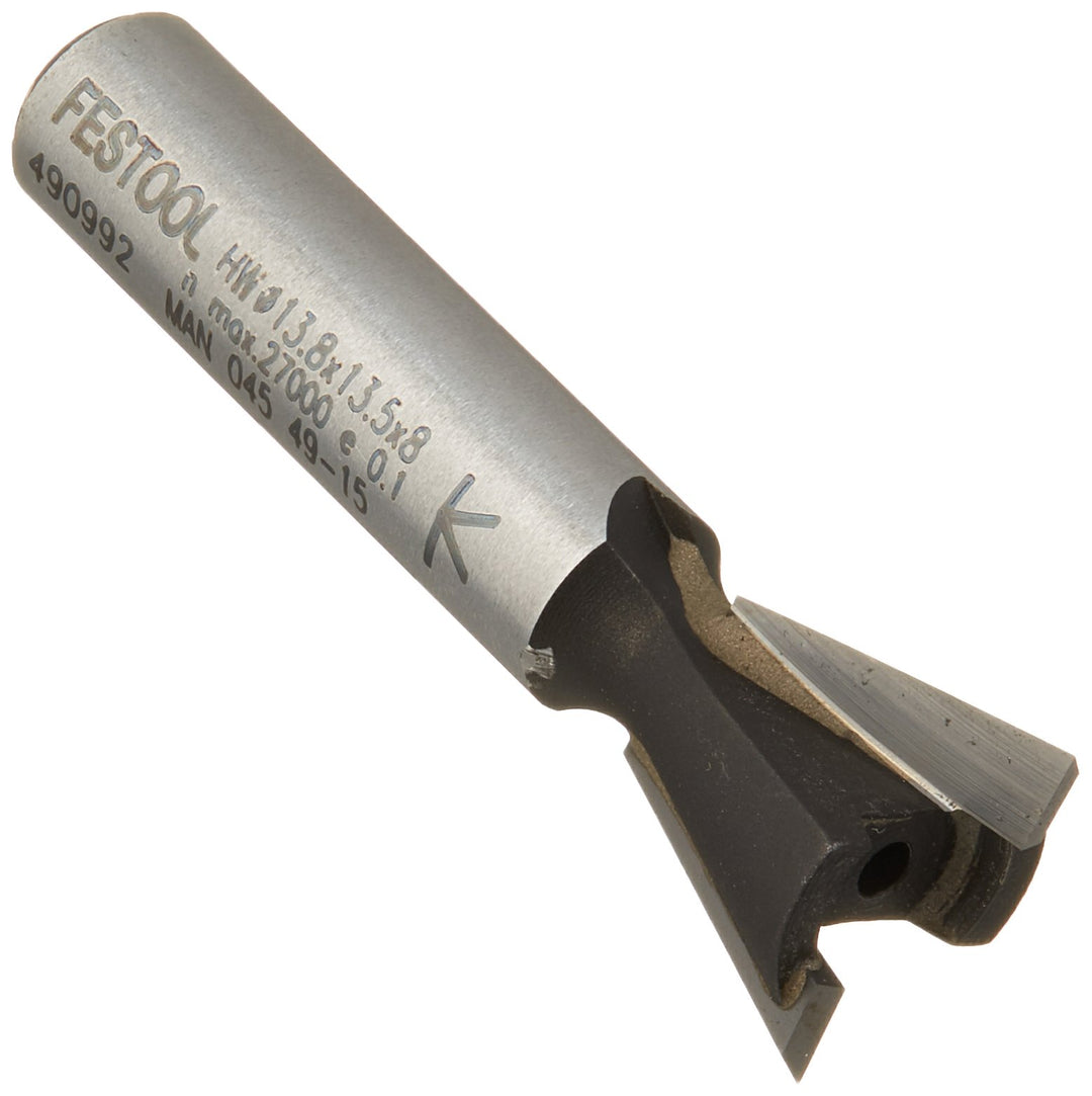 Festool Grat-/Zinkenfräser HW S8 D13,8/13,5/15°, HW S8 D13,8/13,5/15°