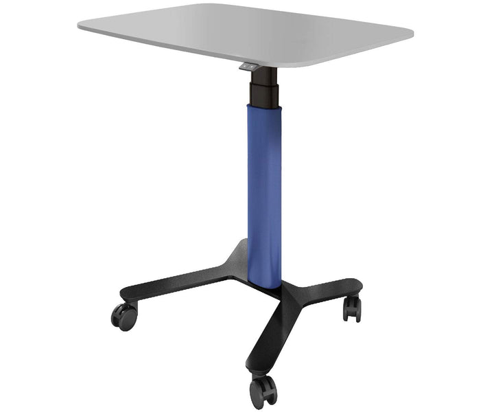 ESMART EAX-131 BB 90 x 60 cm Blau Ergonomischer Steh-Sitz-Pult-Schreibtisch Stufenlos elektrisch höh