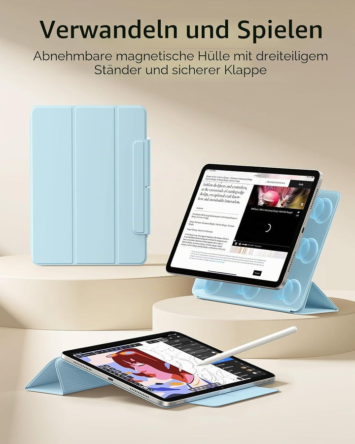 ESR für iPad Air 11 Zoll 2026 Hülle M4/M3/M2, iPad Air 5/4 Hülle (2025/2024/2022/2020) Starke Magnet