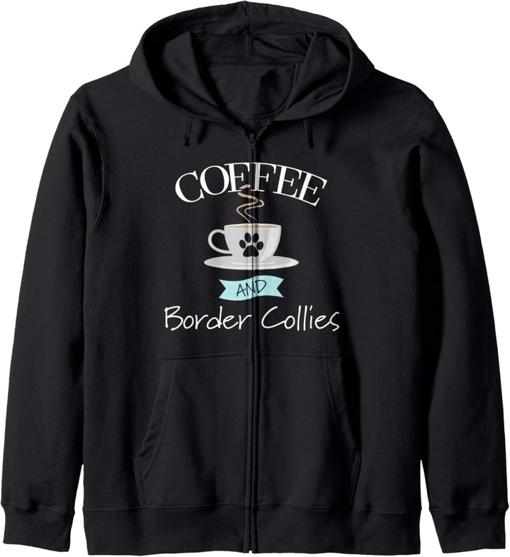 Border Collie Dog Lover Funny - Coffee and Border Collies Kapuzenjacke