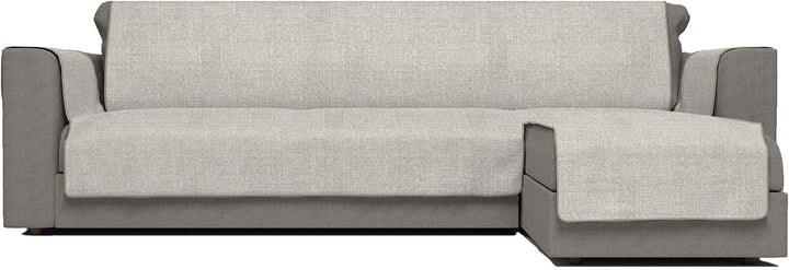 Komfort-Antigleiten-Sofa-Decke mit chaiselongue,290cm, beige 290 cm Beige, 290 cm Beige