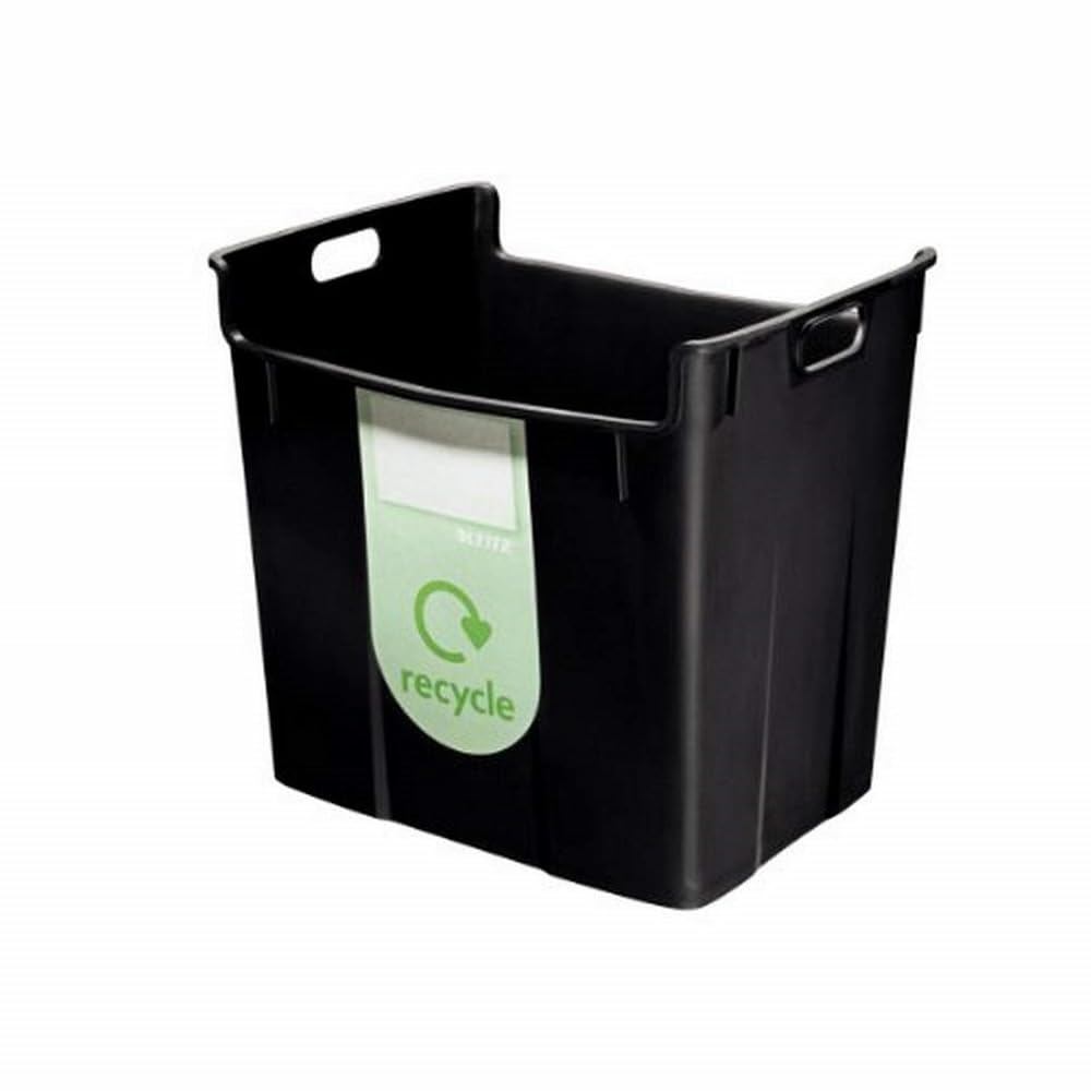 Leitz Wertstoffsammelbehälter 40 Liter, Schwarz, 52090095, schwarz