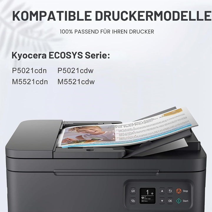 SavFinto Kompatibel für Kyocera ECOSYS M5521cdw Toner Ersatz für Kyocera TK5220 TK 5220 für Kyocera