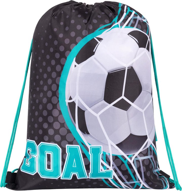 Goldkids - Schulranzen für Jungen, 4er-Set - Schul-Rucksack für Kinder mit Federmäppchen - Schuhbeut