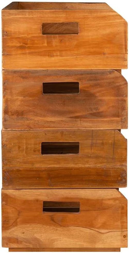 vidaXL 4X Weinregal Altholz 16 Flaschen Flaschenregal Weinständer Weinschrank