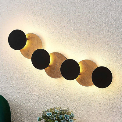 Lindby LED Wandleuchte, Wandlampe Innen 'Grazyna' (Modern) in Schwarz aus Metall u.a. für Wohnzimmer