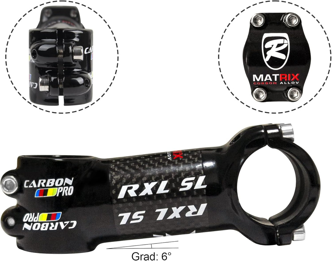 RXL SL Fahrrad lenker Vorbau, MTB Vorbau 31,8mm, Rennrad Vorbau 6 Grad Vorbauten 60/70/80/90/100/110