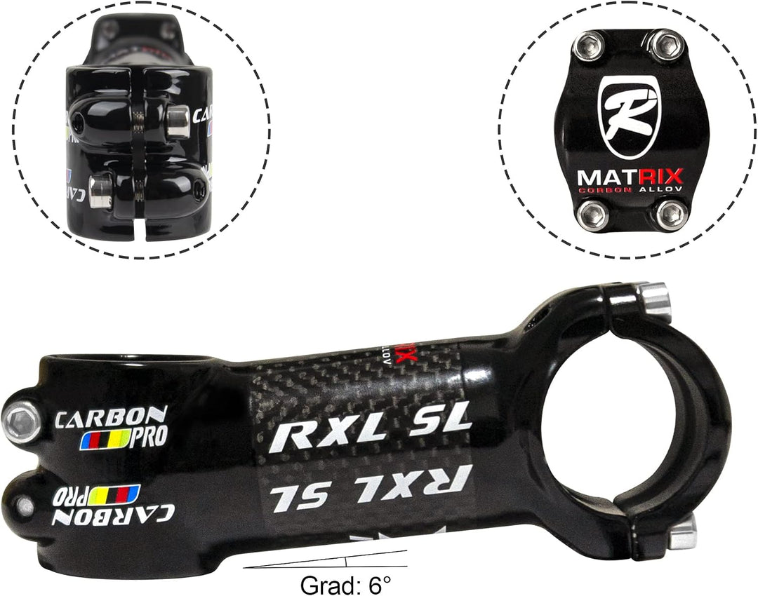 RXL SL Fahrrad lenker Vorbau, MTB Vorbau 31,8mm, Rennrad Vorbau 6 Grad Vorbauten 60/70/80/90/100/110