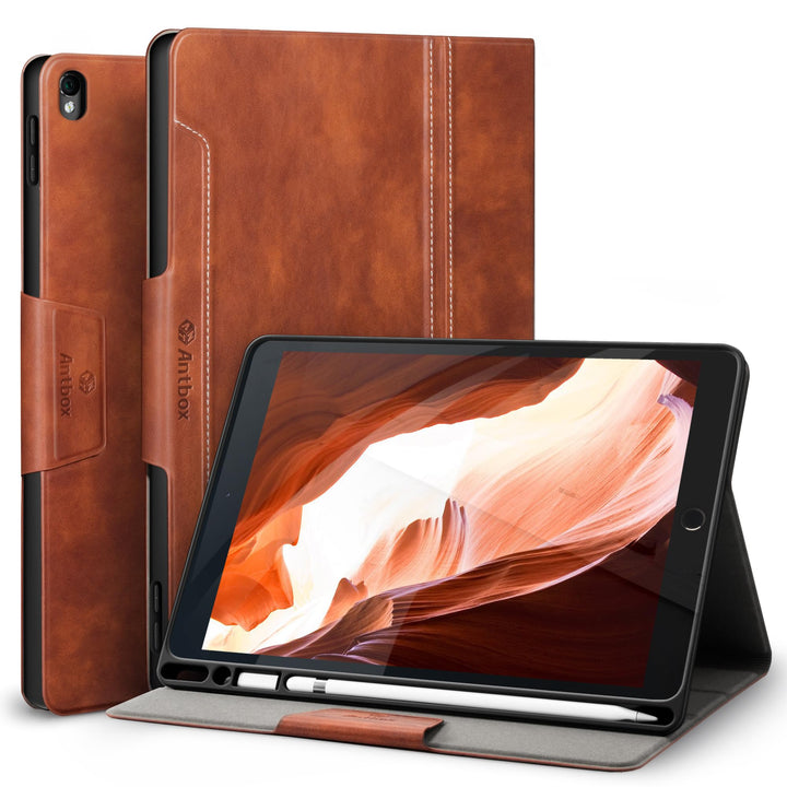 Antbox Hülle für iPad Air 3 2019 10.5 Zoll/iPad Pro 10.5 2017 mit Apple Pencil Halter Auto Schlaf/Wa