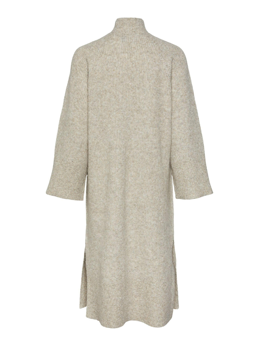 PIECES Damen Pcjade Ls Overs. High Neck Knit Dress Bc XL White Pepper/Pattern:melange, XL White Pepp