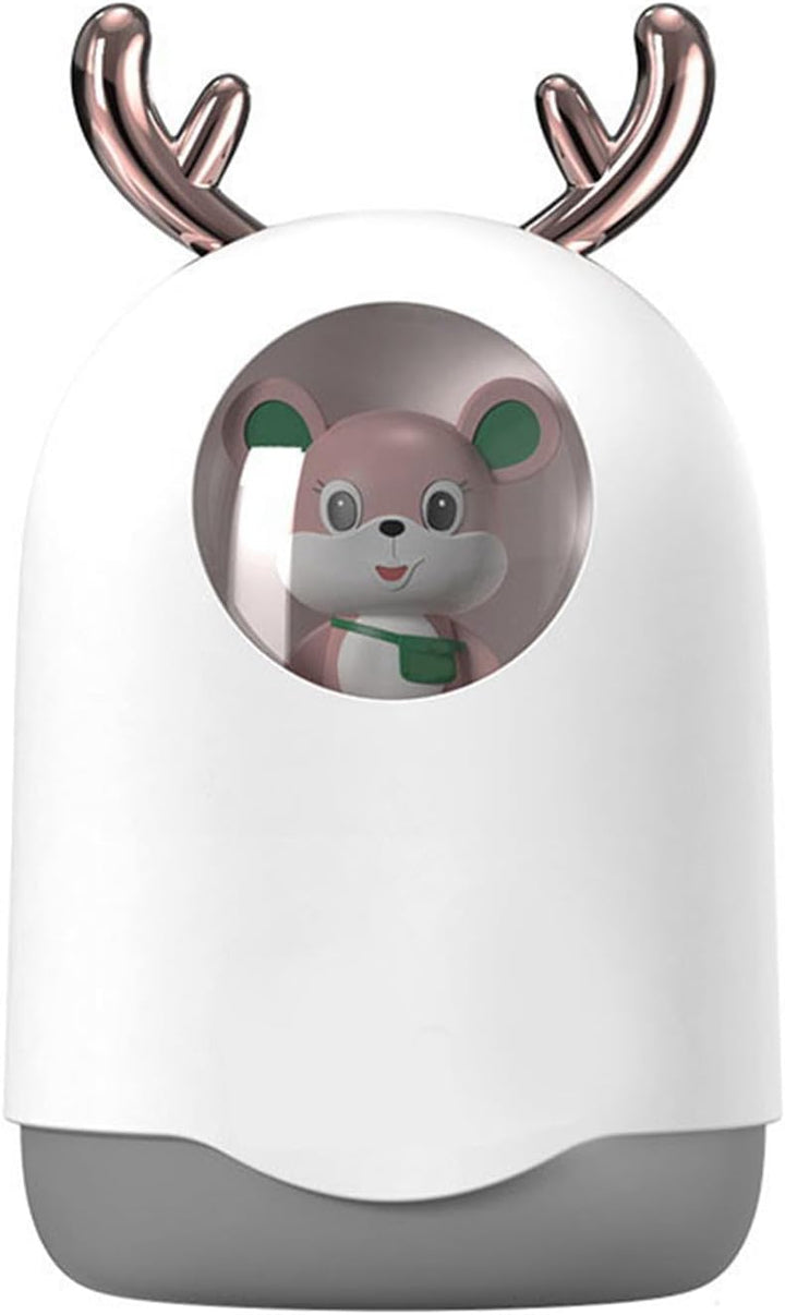 Tragbarer USB-Mini-Luftbefeuchter, Leiser Betrieb, Grosser Nebel, Niedliches Design für Schreibtisch