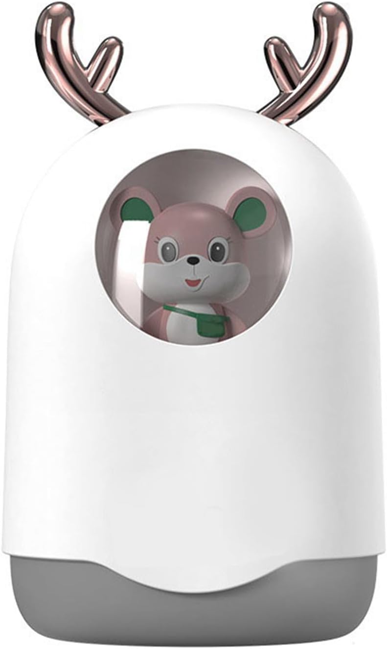 Tragbarer USB-Mini-Luftbefeuchter, Leiser Betrieb, Grosser Nebel, Niedliches Design für Schreibtisch