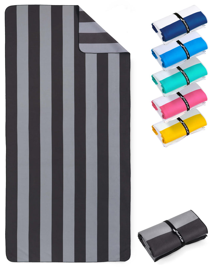 Fit-Flip Strandtuch XXL aus Mikrofaser - leicht und schnelltrocknend - 100% recyceltes Strandhandtuc