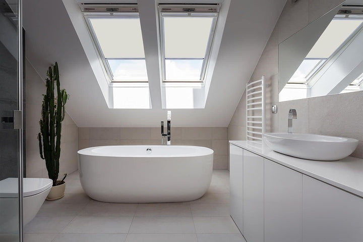 Dachfensterrollos für Velux Dachfenster Verdunkelungsrollo Fenster Code F06 Creme F06 Cremefarben, F