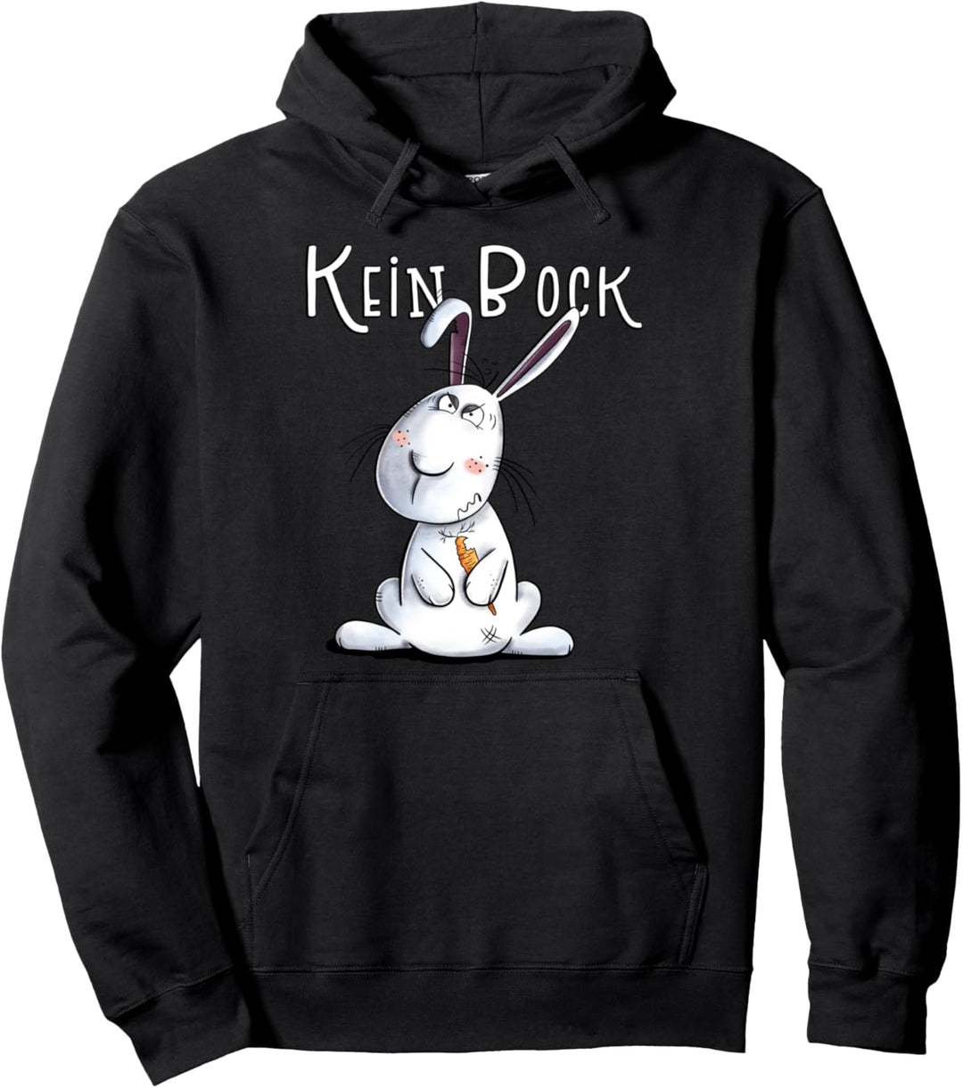 Kein Bock Statement Kaninchen I Nein Hase Sprüche Tiermotiv Pullover Hoodie