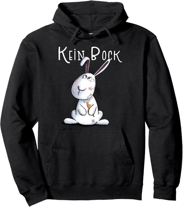 Kein Bock Statement Kaninchen I Nein Hase Sprüche Tiermotiv Pullover Hoodie