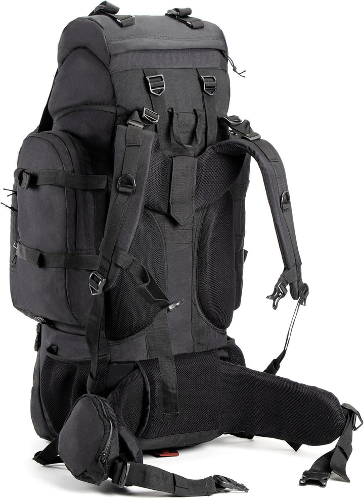 Tripole Rucksack Der Colonel-Serie Mit Innenrahmen - Mit Abnehmbarem Tagesrucksack Und Regenhülle 80