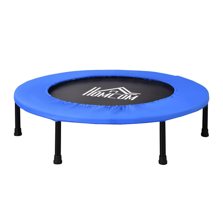 HOMCOM Fitness Trampolin Ø91 cm Mini Trampoline mit rutschfesten Füssen Trampolin 100kg Belastbar fü