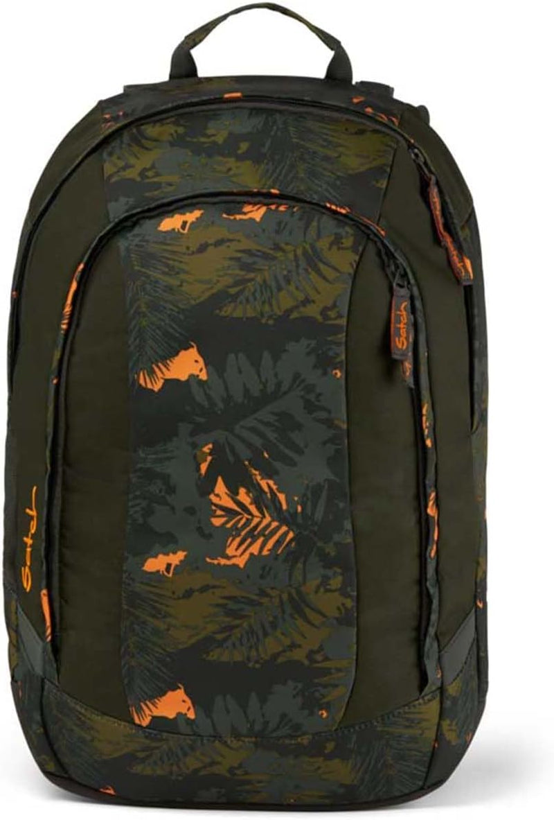 satch Air Schulrucksack Set 3tlg. inkl. Schlamperbox und Sporttasche Jurassic Jungle, Jurassic Jungl