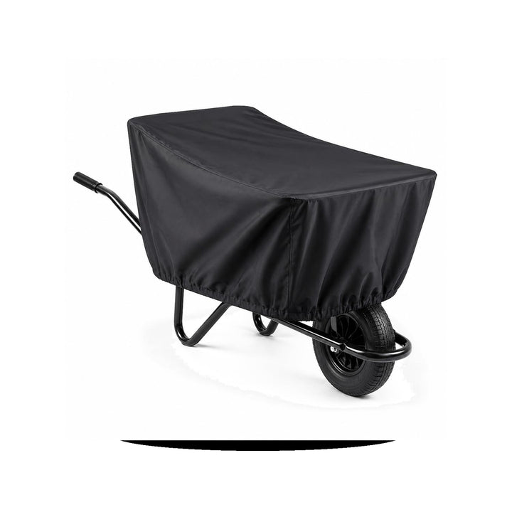 Schwerlast Schubkarrenabdeckung – Wasserdichtes 600D Outdoor-Vlies für 4–6 Kubikfuss Mulden, Passend