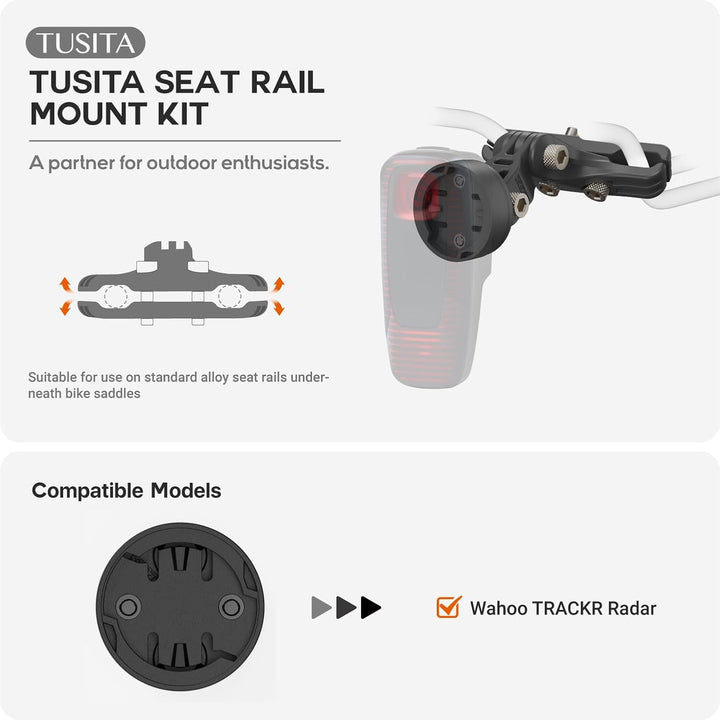 TUSITA Sitzschienen Halterung Kit Kompatibel mit Wahoo TRACKR Radar
