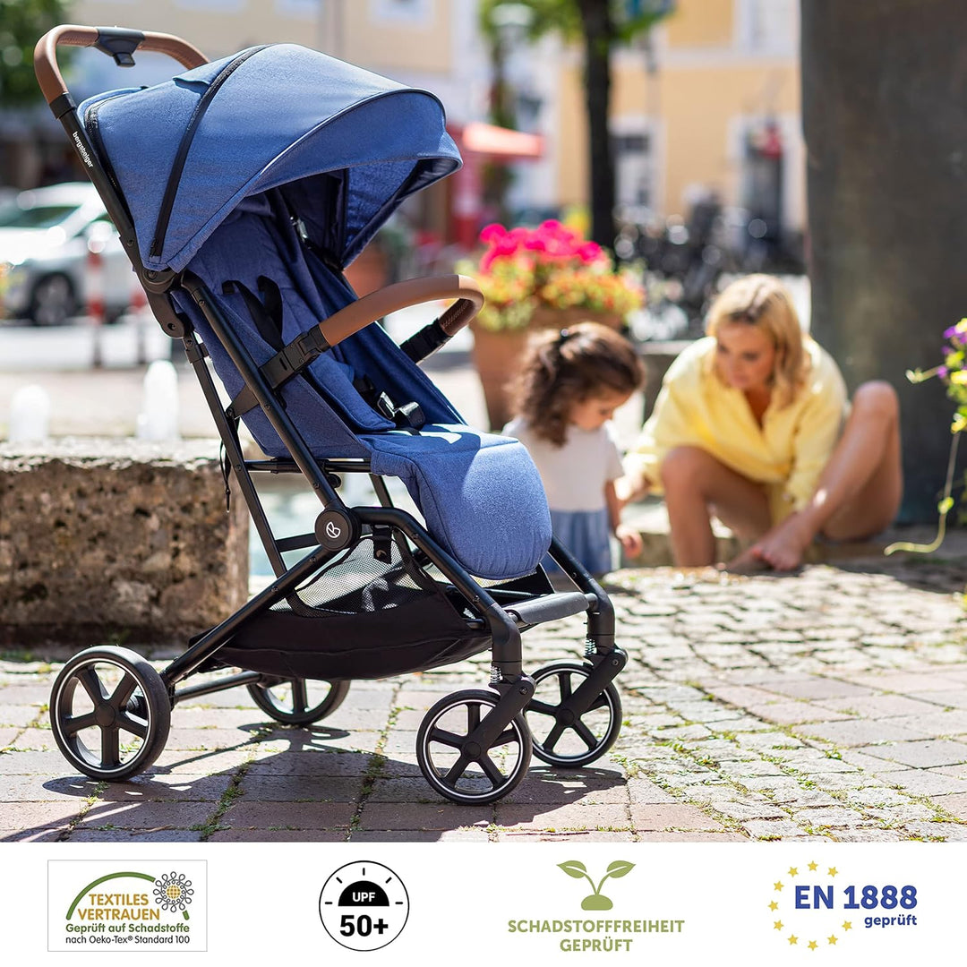 Bergsteiger Manhattan Buggy Reisebuggy mit Liegefunktion Sportwagen | Originales Kinderwagen Zubehör