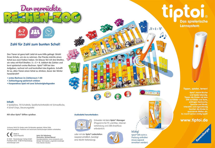 Ravensburger tiptoi Spiel 00104 - Der verrückte Rechen-Zoo & tiptoi Spiel 00119 - Heute gehen wir Ei