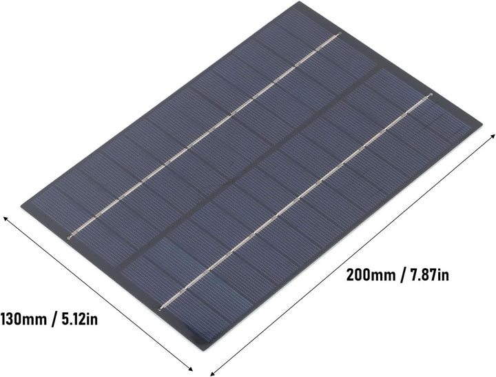 Mini-Solar Panel 9V 4,2 W Kleines Poly Silicium PET-Laminat Zellen Ladegerät 0-465MA 200x130MMM