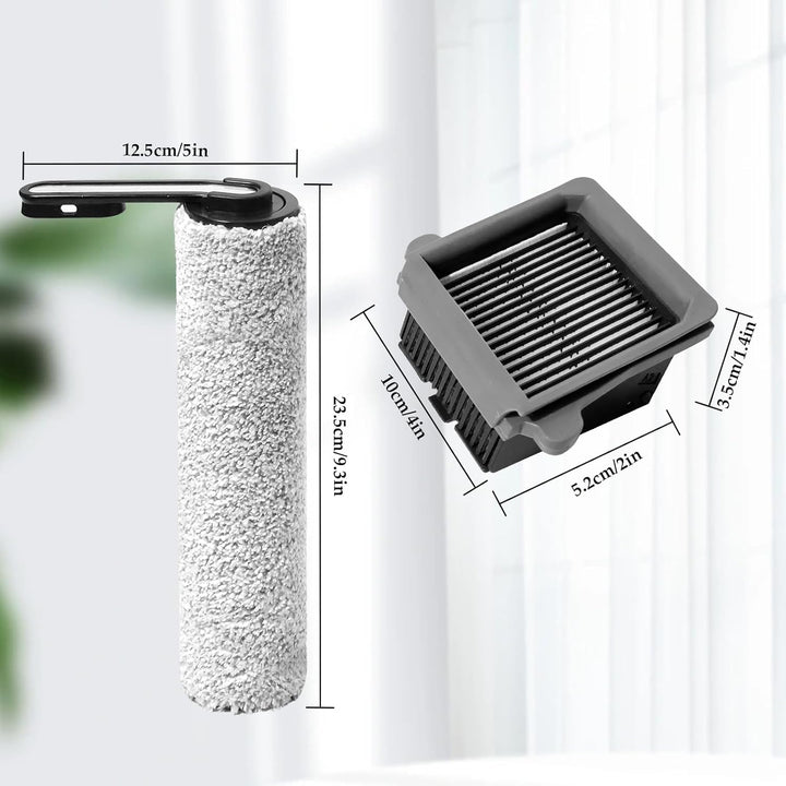 Bürstenrolle Ersatzteile für Tineco iFloor 5 Breeze Complete Nass und Trockensauger Zubehör, 2 Walze