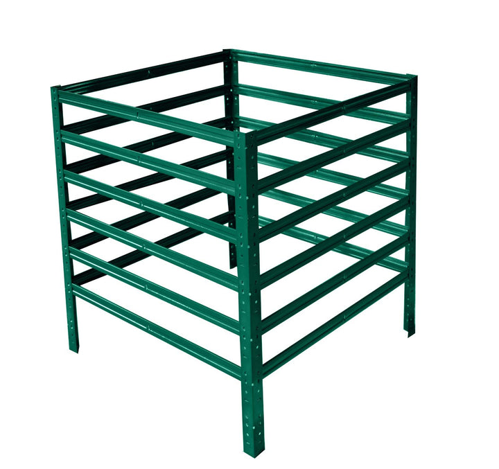shelfplaza® HOME Komposter Metall 90x50x50 cm/Komposter 225 Liter/Komposter Stecksystem als Garten K