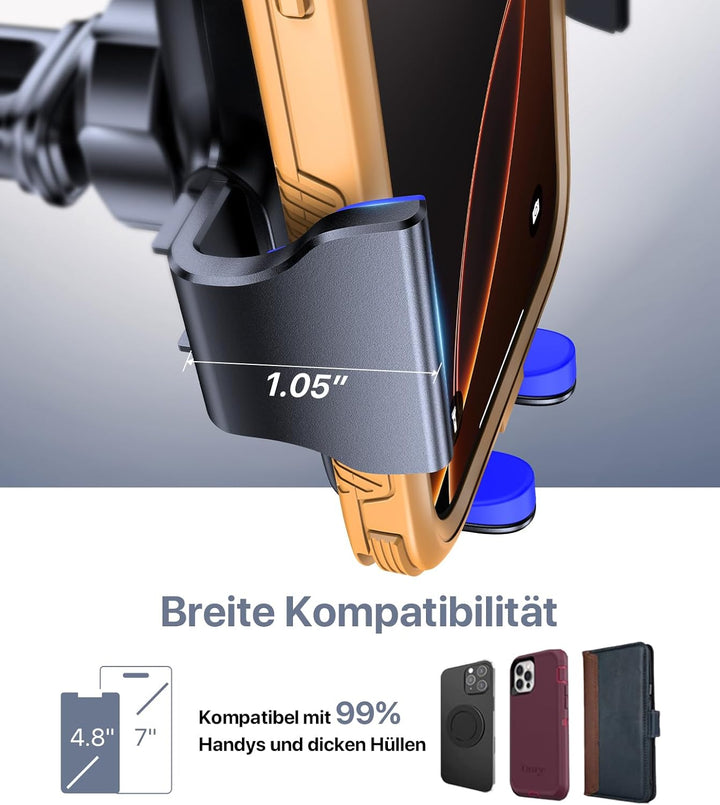 Miracase Handyhalterung Auto Universal [Starker Saugnapf und Metallhaken] kfz Handy Halterung lüftun