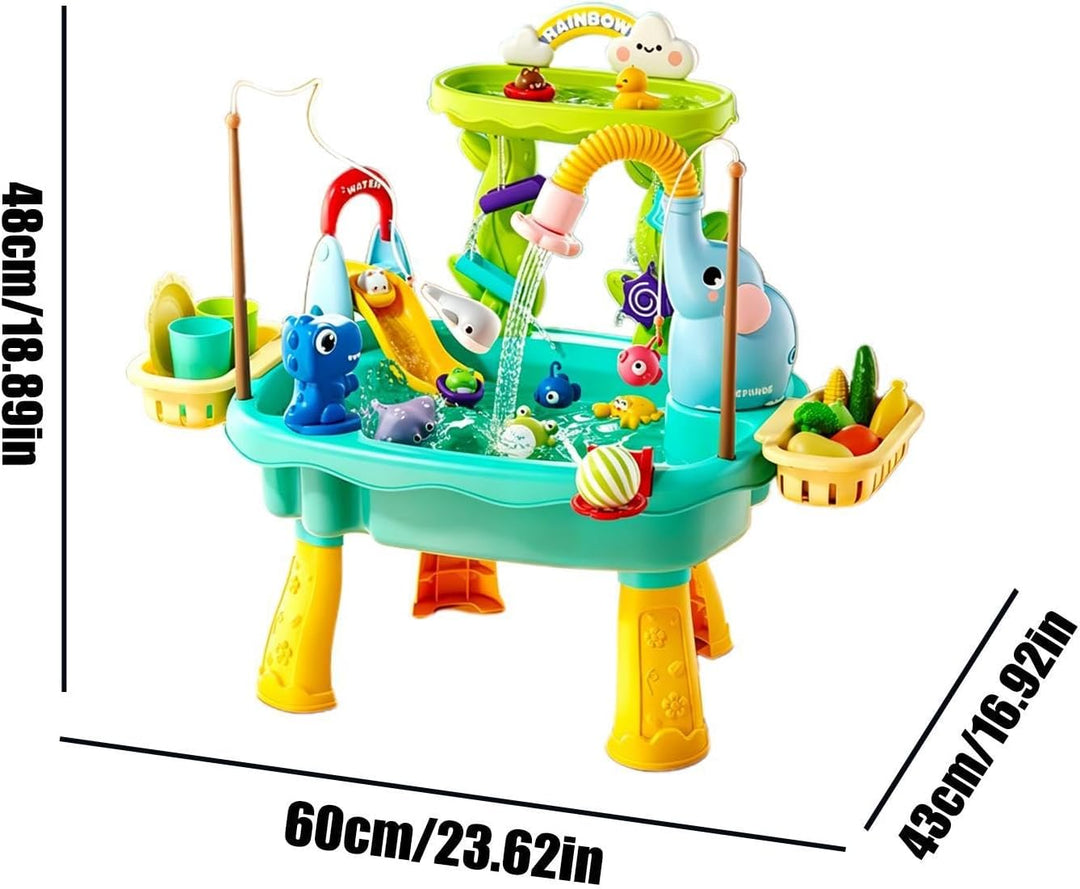 Kinder Wassertisch Angelspielzeug Mit Elektropumpe | Spielzeug-Küchenspüle für draussen Für Und Mädc