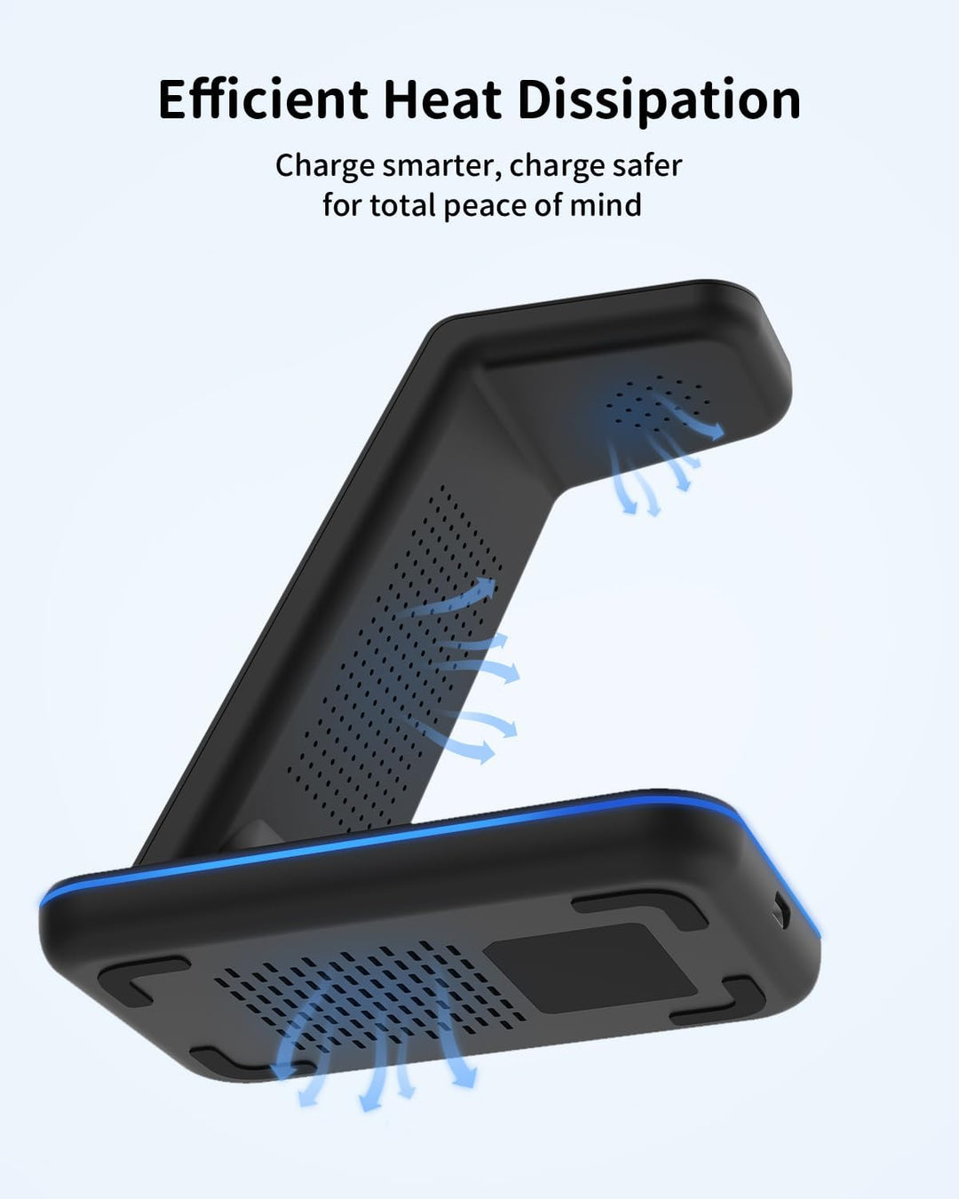 JoyGeek 3 in 1 Induktive Ladestation für Samsung, Wireless Charger für Samsung S25/S24/S23/S22/ZFlip