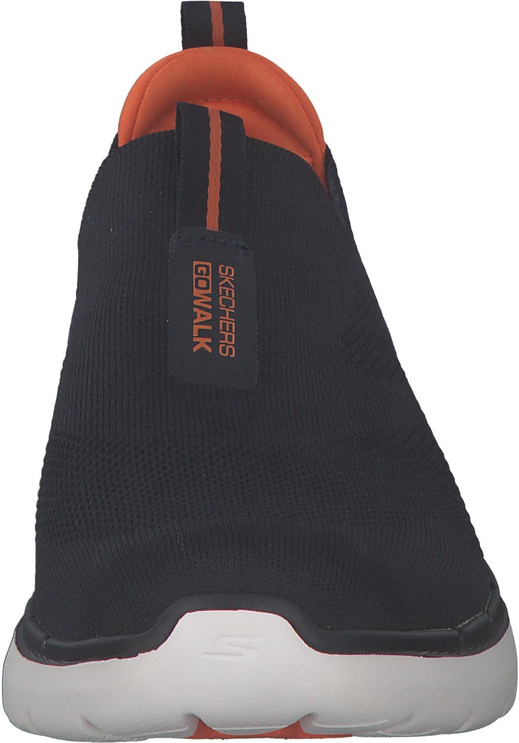 Skechers Herren Go Walk 6 Sneaker 40 EU Navy And Orange Textile, 40 EU Navy And Orange Textile