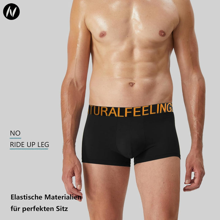 Natural Feelings 2-10er Herren Unterhosen Männer Baumwolle Boxershorts Herren Pack Unterwäsche Men S
